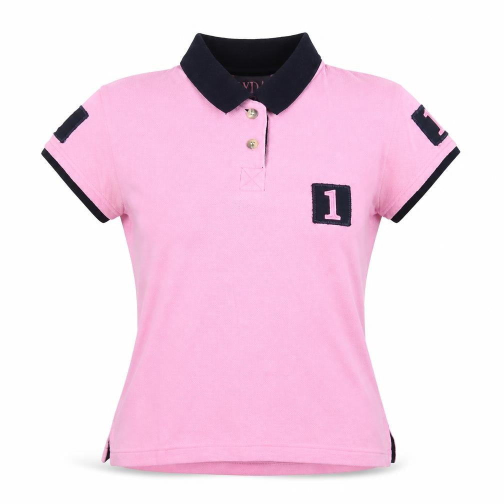 Rydale Women's Pink Polo Shirt Collared 2XS Classic Fit