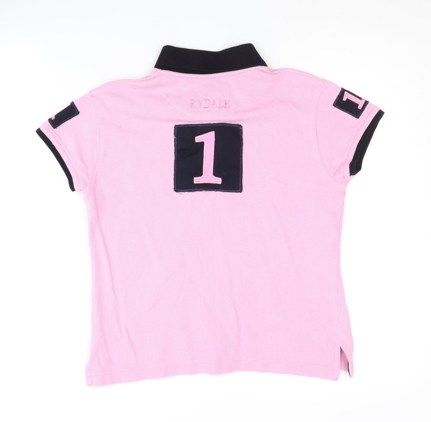 Rydale Women's Pink Polo Shirt Collared 2XS Classic Fit