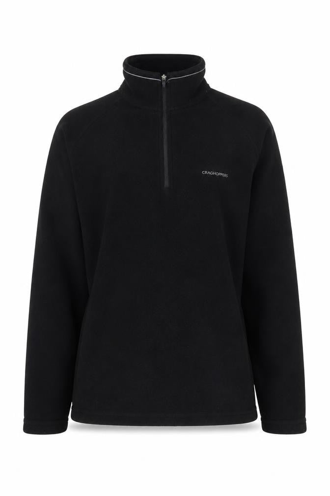 Craghoppers Women's Black Fleece Zip Sweatshirt, Size 10