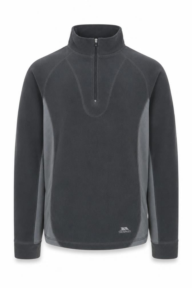 Trespass Men's Black Pullover Sweatshirt, Size S, 1/4 Zip