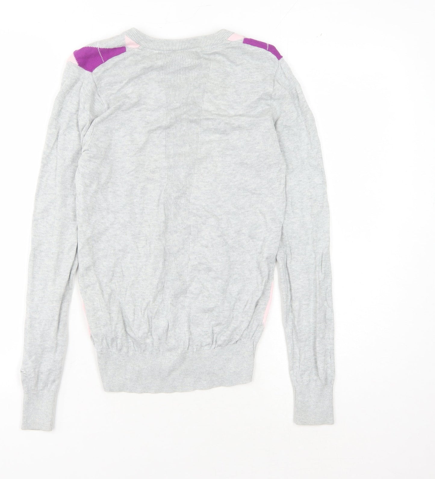 Slazenger Women's Multicoloured V-Neck Jumper Size 8
