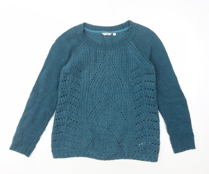 FatFace Women's Blue Knit Pullover Jumper Size 8