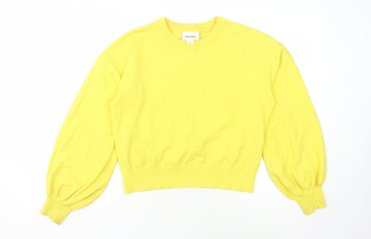 Monki Women's Yellow XS Pullover Jumper
