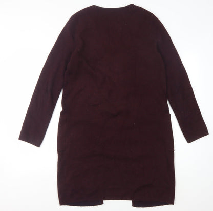 Back view of Principles Women's Purple Cardigan, size 10