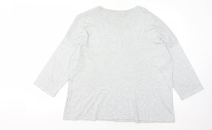Back view of C&A Women's Grey jumper, size L