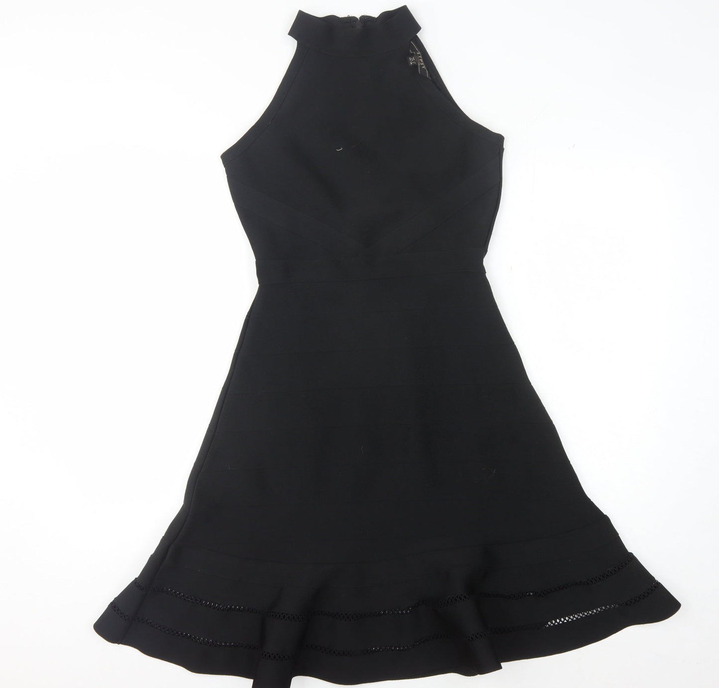 Lipsy Women's Black High Neck Dress Size 10