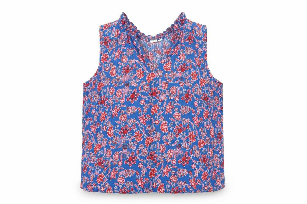 GAP Women Multicoloured XL Floral Blouse Sleeveless