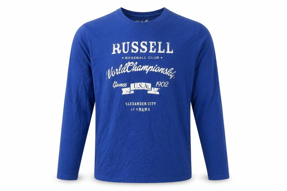 Russell Athletic Men's Blue XL Long Sleeve T-Shirt