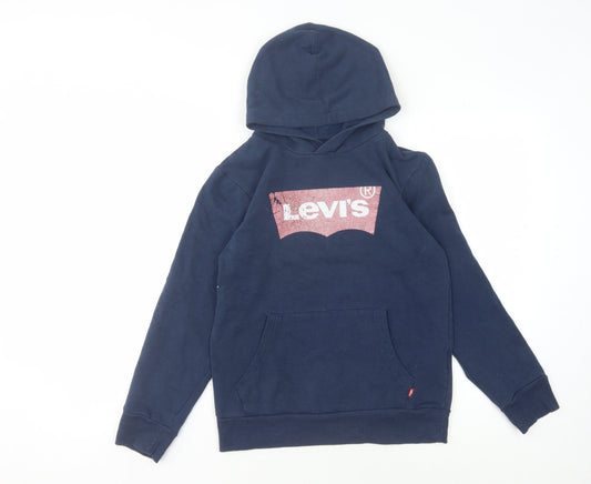 Levi's Boys Blue Pullover Hoodie - 16 Years, Graphic Logo