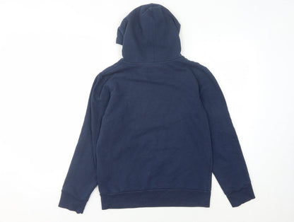 Back view of Levi's boys’ blue pullover hoodie - 16 years, graphic logo