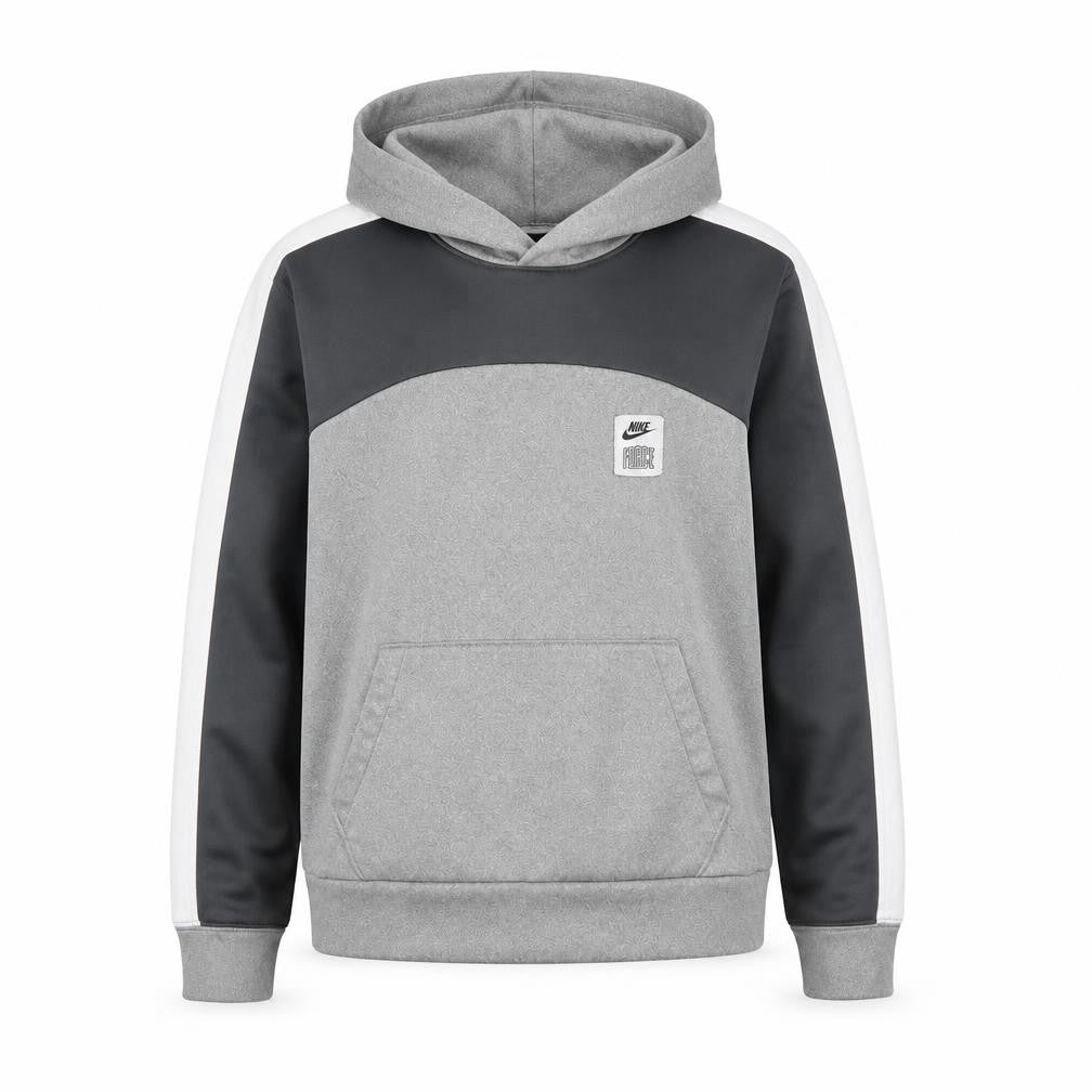 Nike Unisex Grey Pullover Hoodie - Small