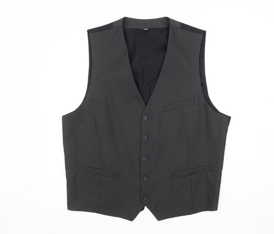 Williams & Brown Men's Grey Suit Waistcoat 50R Formal