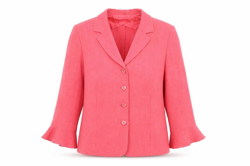 Gold Pink Women's Suit Jacket Size 14