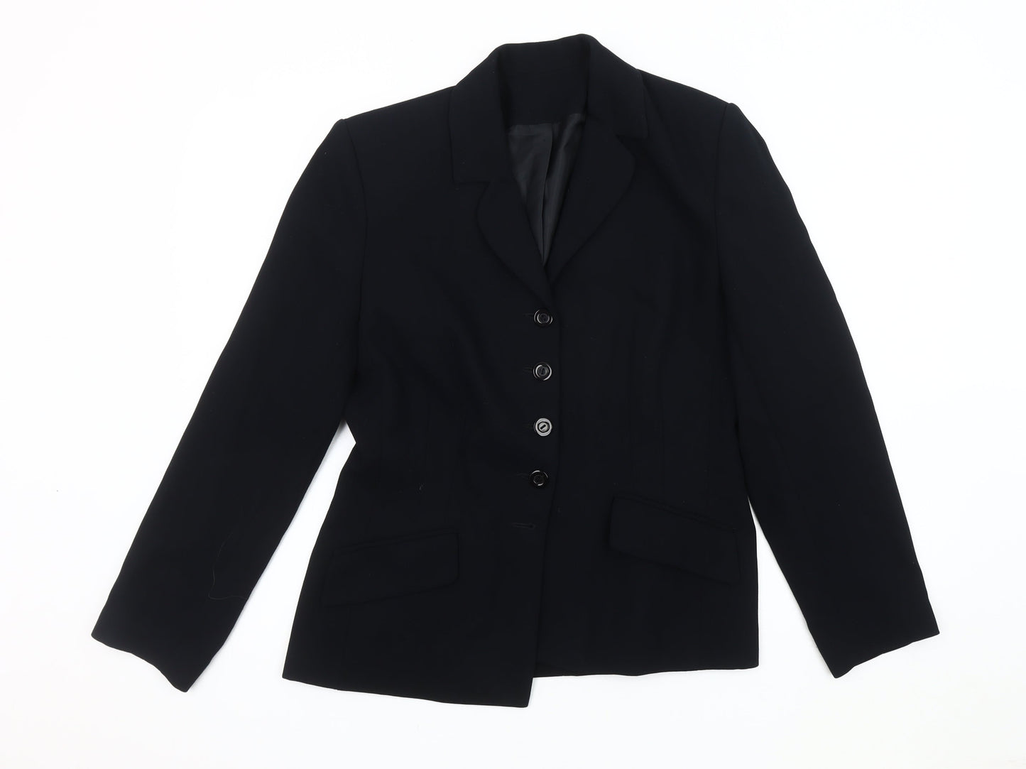 Richards Women's Black Blazer UK 12, Business, Excellent