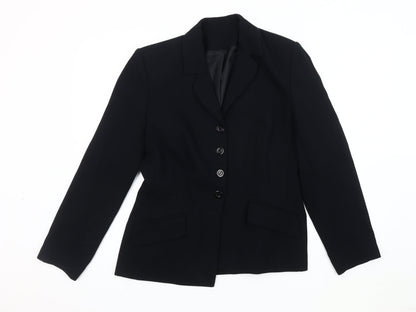 Richards Women's Black Blazer UK 12, Business, Excellent