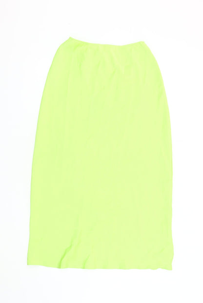 Additional front view of ASOS Women's Green Midi Skirt, size 6