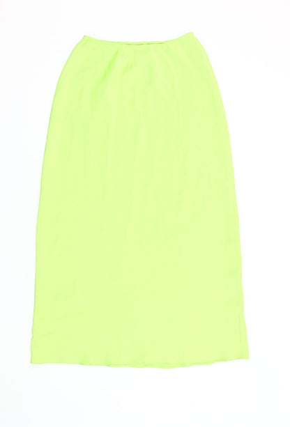 Back view of ASOS Women's Green Midi Skirt, size 6