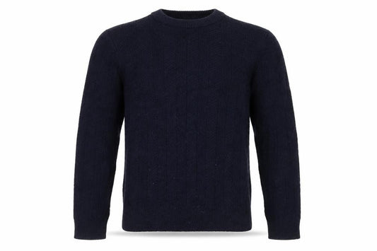 River Island Men's Blue XS Cable-Knit Pullover Jumper