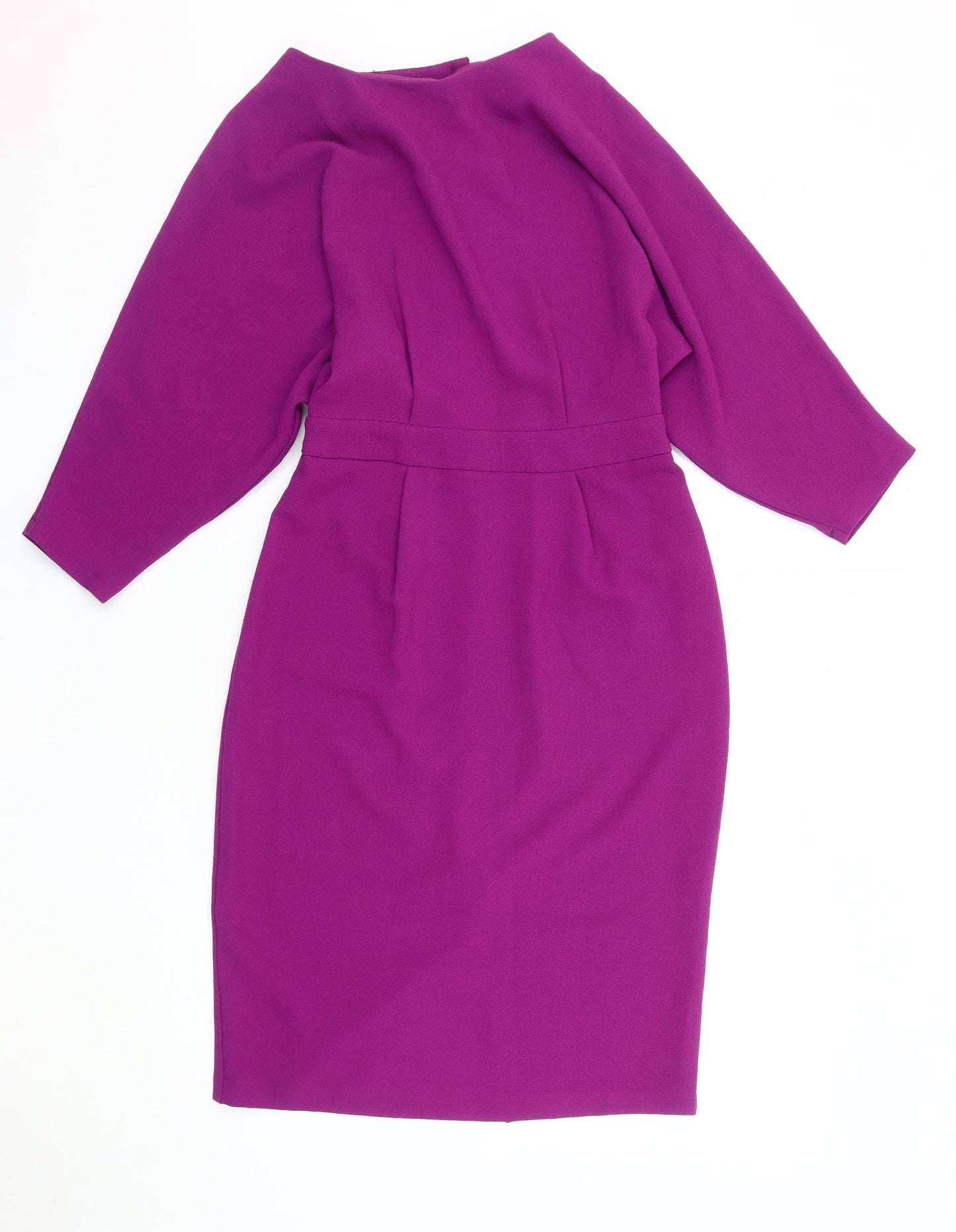 ASOS Women’s Purple Sheath Dress, Size 8, Belted, Classic Style
