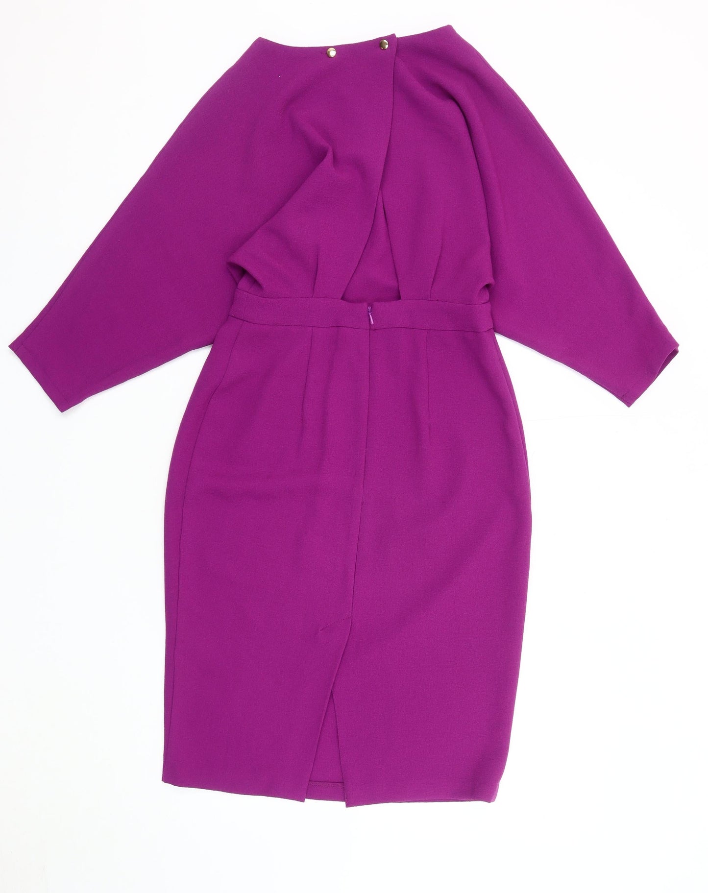 ASOS Women’s Purple Sheath Dress, Size 8, Belted, Classic Style
