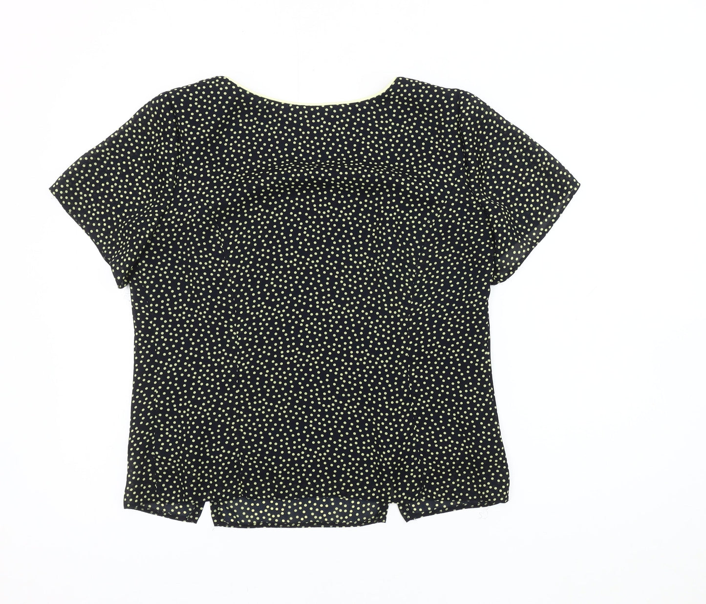 Roman Originals Women's Black Polka Dot Blouse Size 12