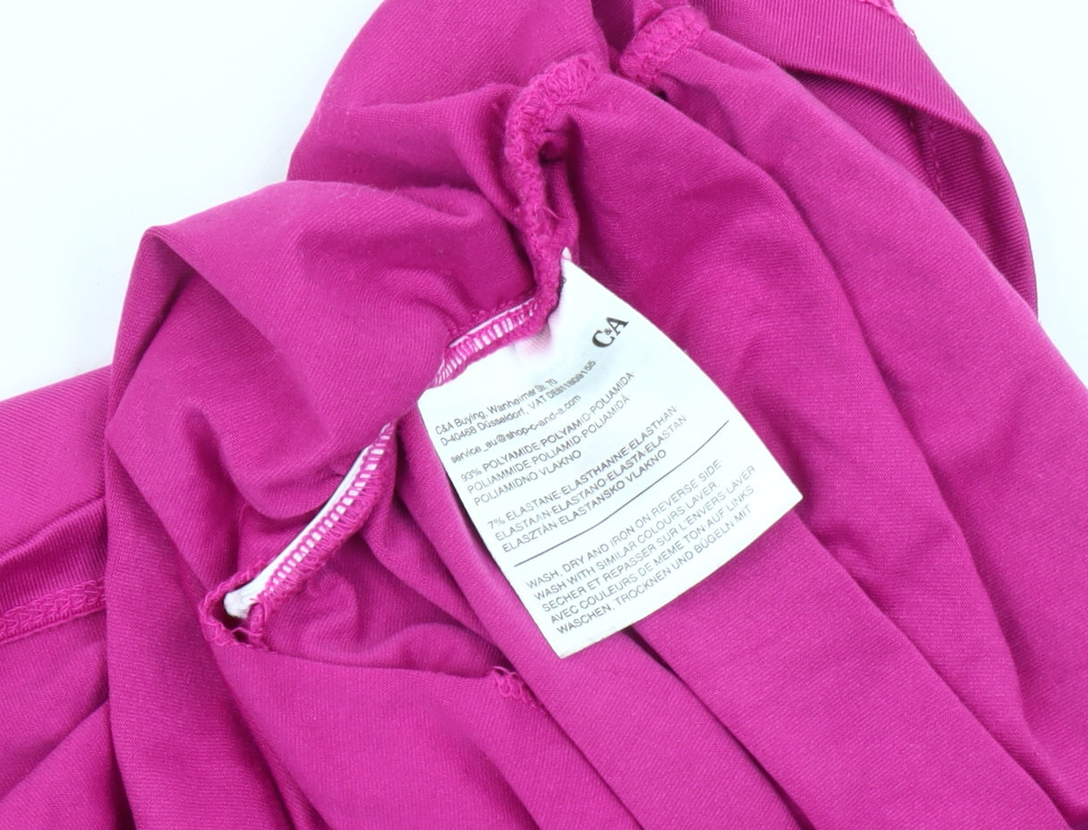C&A Women's Pink Sleeveless Tank Top L