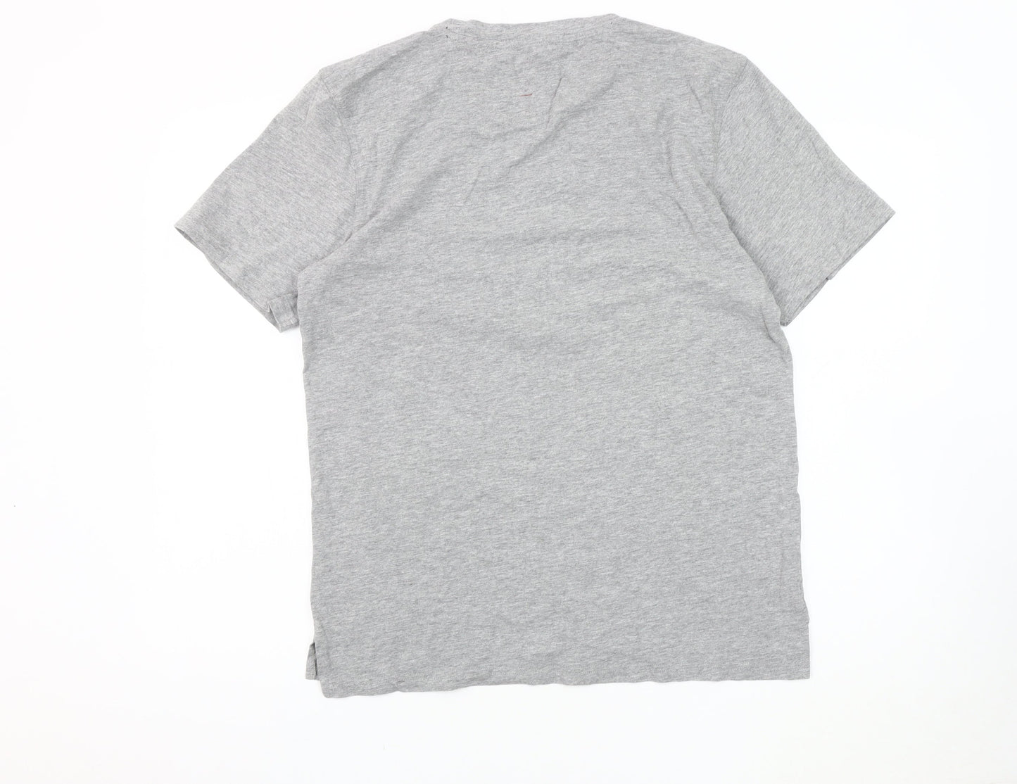 HYMN Grey Unisex T-Shirt, Graphic Crew Neck, Size L