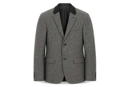 Topman Men's Grey Tweed Blazer, 36R Classic Jacket