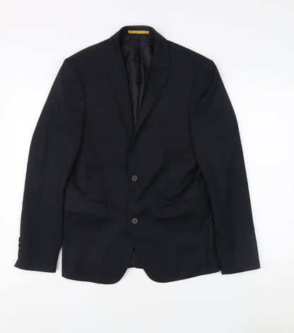 ONESIX5IVE5ive Men's Black Slim Blazer Jacket Size 36 Slim