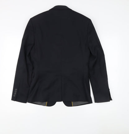 ONESIX5IVE5ive Men's Black Slim Blazer Jacket Size 36 Slim