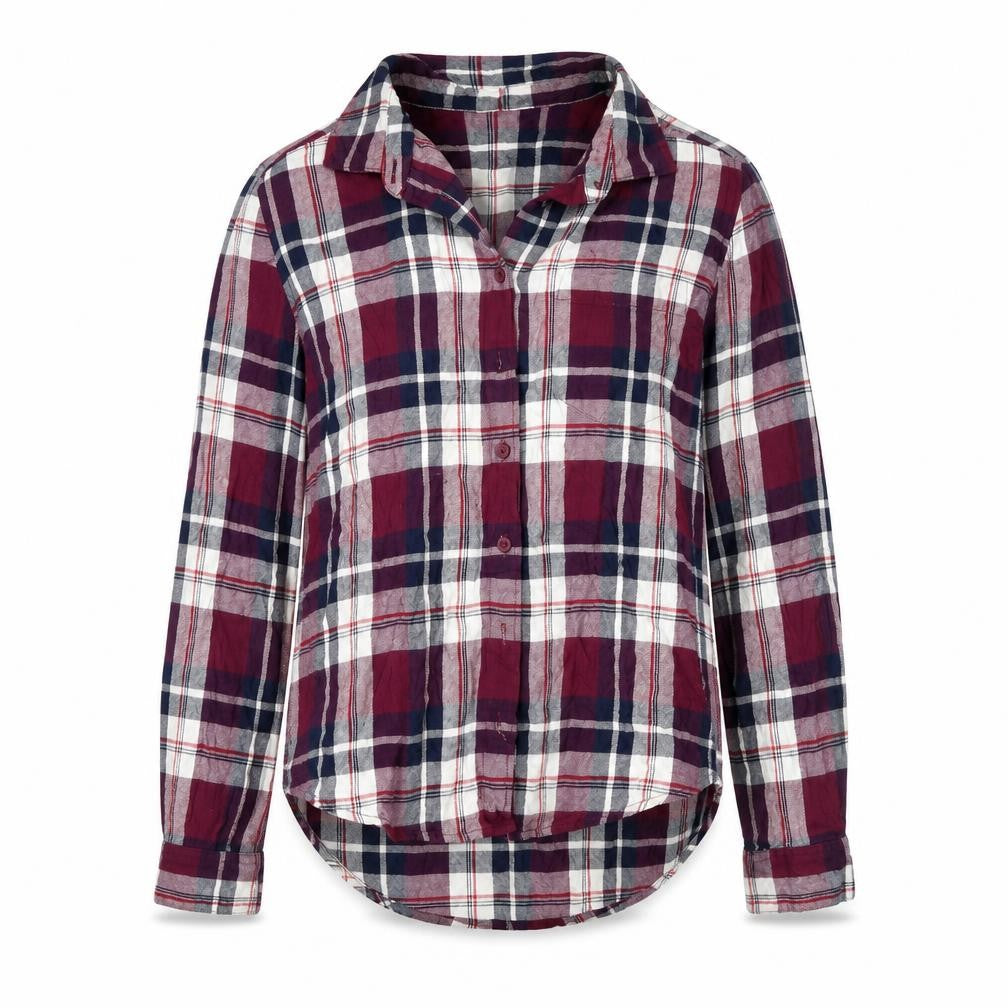 Joe Boxer Women's Multicoloured Plaid Button-Up Shirt M