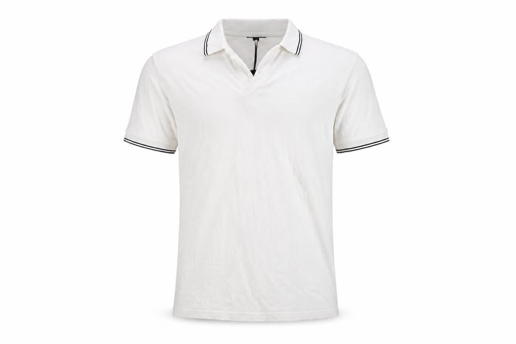 Sandstone & Co. Men's White Polo, Regular Fit, Size S