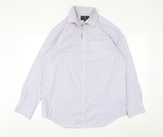 Marks and Spencer Men's Multicoloured Stripe Dress Shirt 16