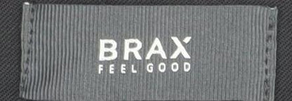 Brand and care label for Brax women’s black straight trousers, size UK 18