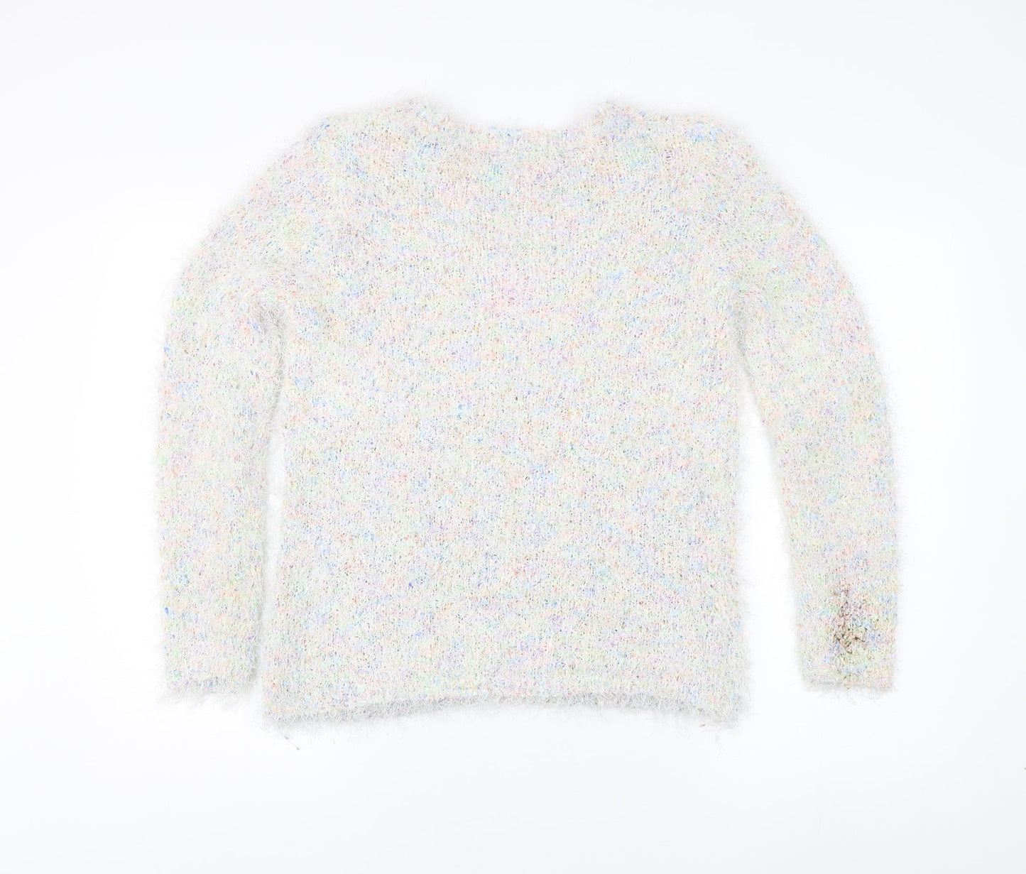 BHS Women's Ivory Chunky-Knit Pullover Jumper Size 16