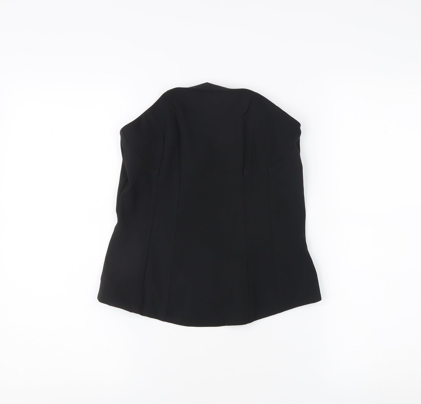 H&M Women's Black Sleeveless Corset-style Top - Size 12
