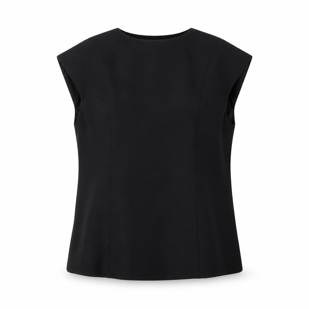 H&M Women's Black Sleeveless Corset-style Top - Size 12