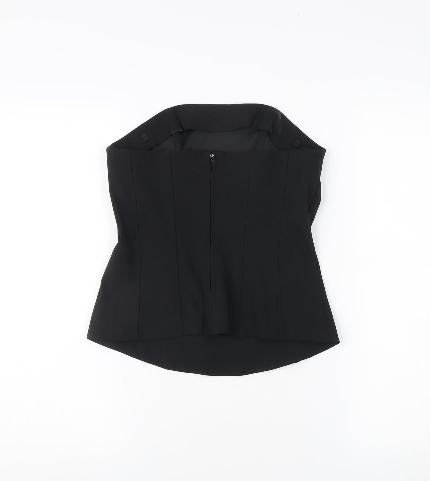 H&M Women's Black Sleeveless Corset-style Top - Size 12
