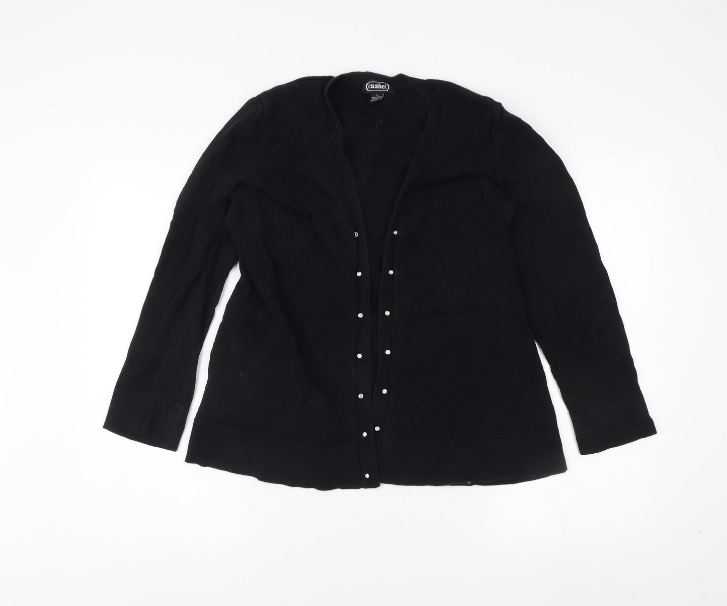 Cashel Women's Black Long Sleeve Cardigan Size L