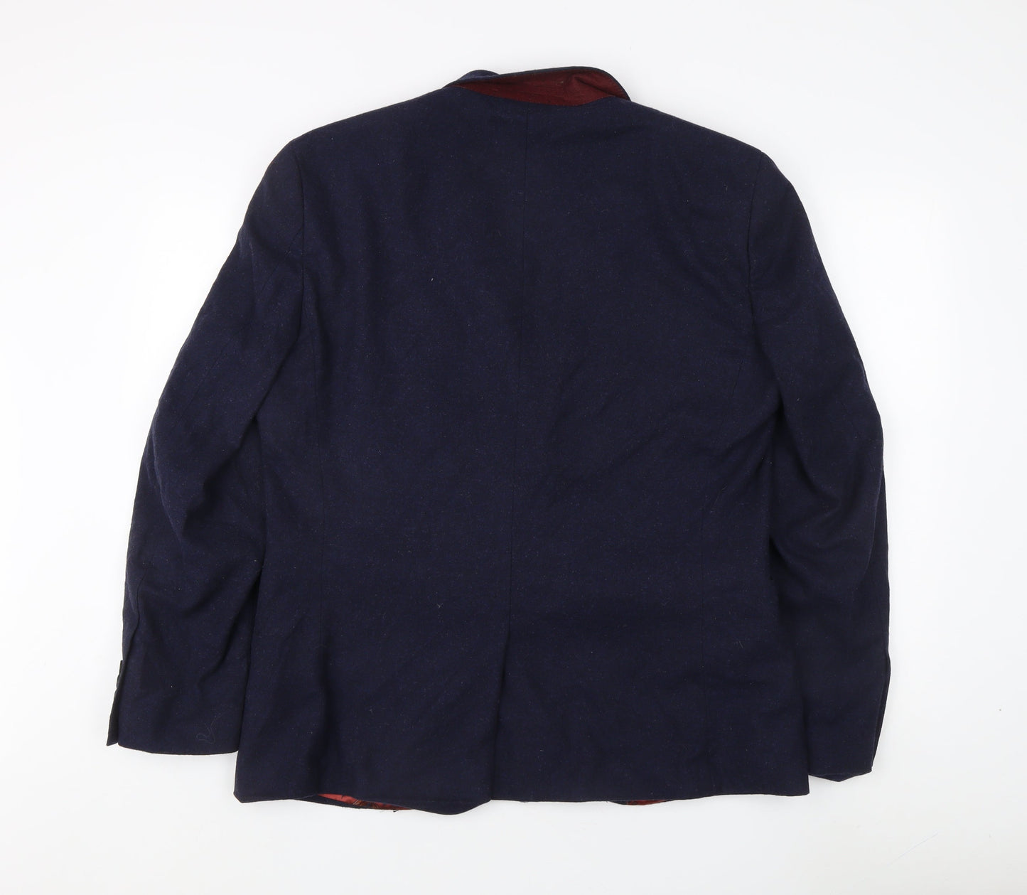 Next Men's Blue Wool Blend Blazer, 44 Regular Jacket