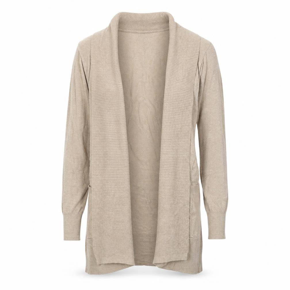 Marks & Spencer Women's Beige Open Front Cardigan XS