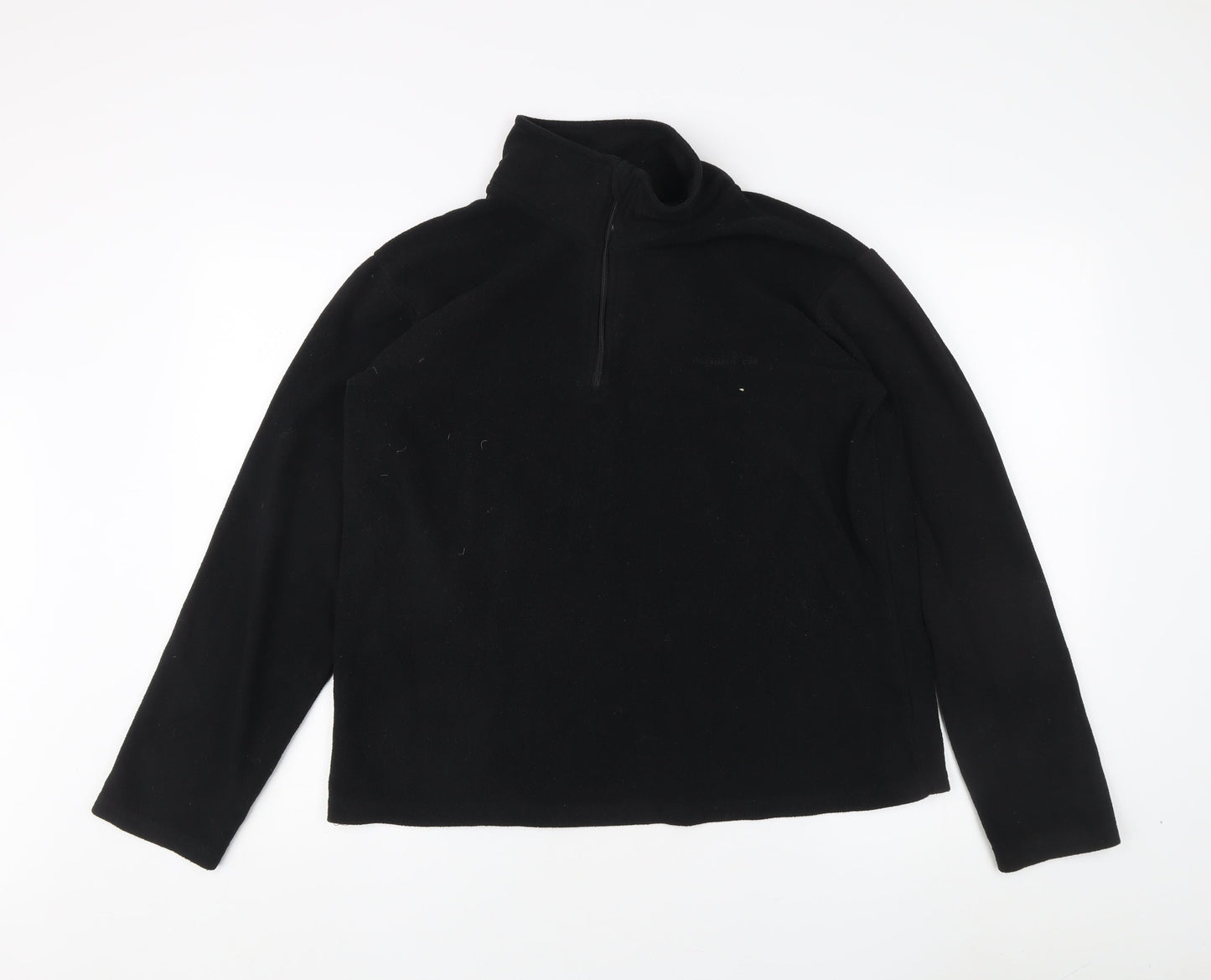 Freedom Trail Black Fleece 1/4 Zip Sweatshirt M