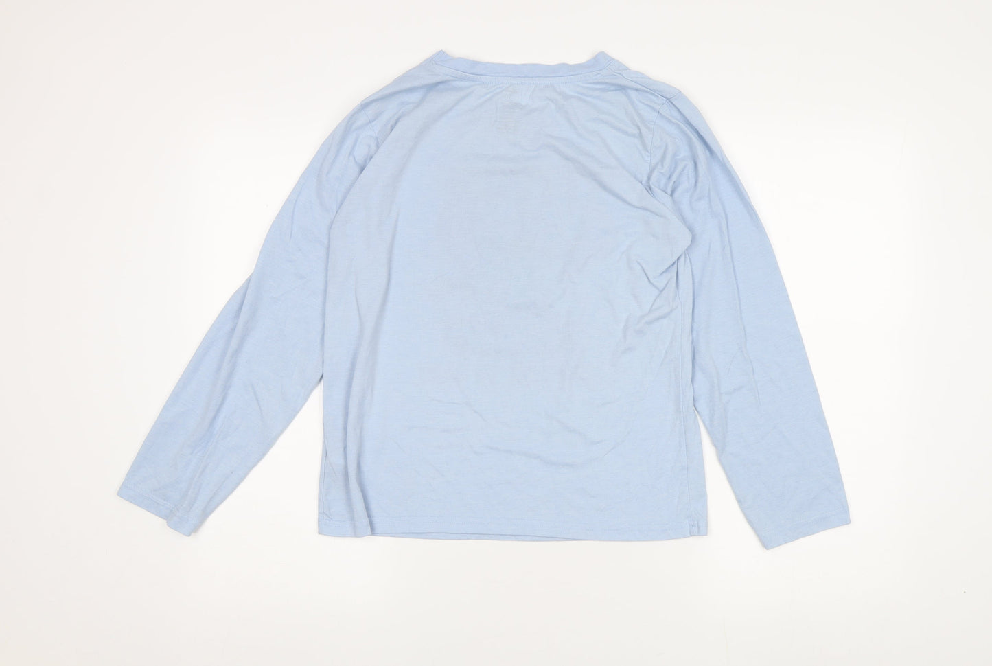 Disney Women Blue Stitch Long Sleeve T-Shirt Size S