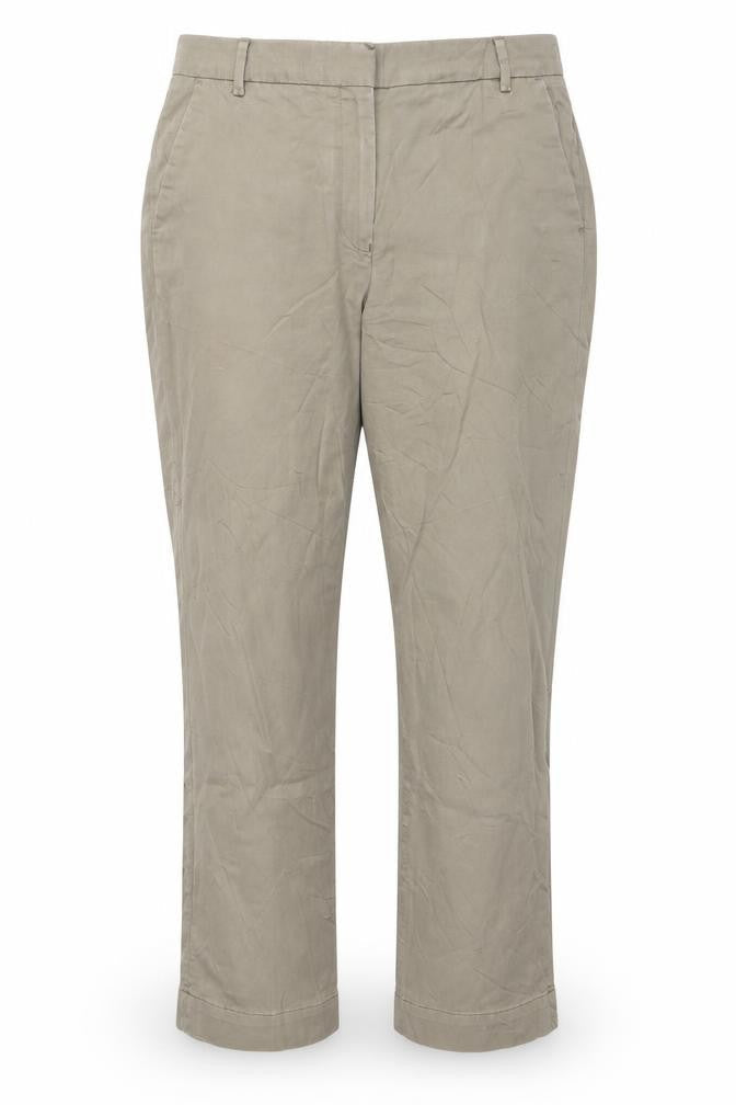 Reiss Women's Beige Cotton Trousers Size 10