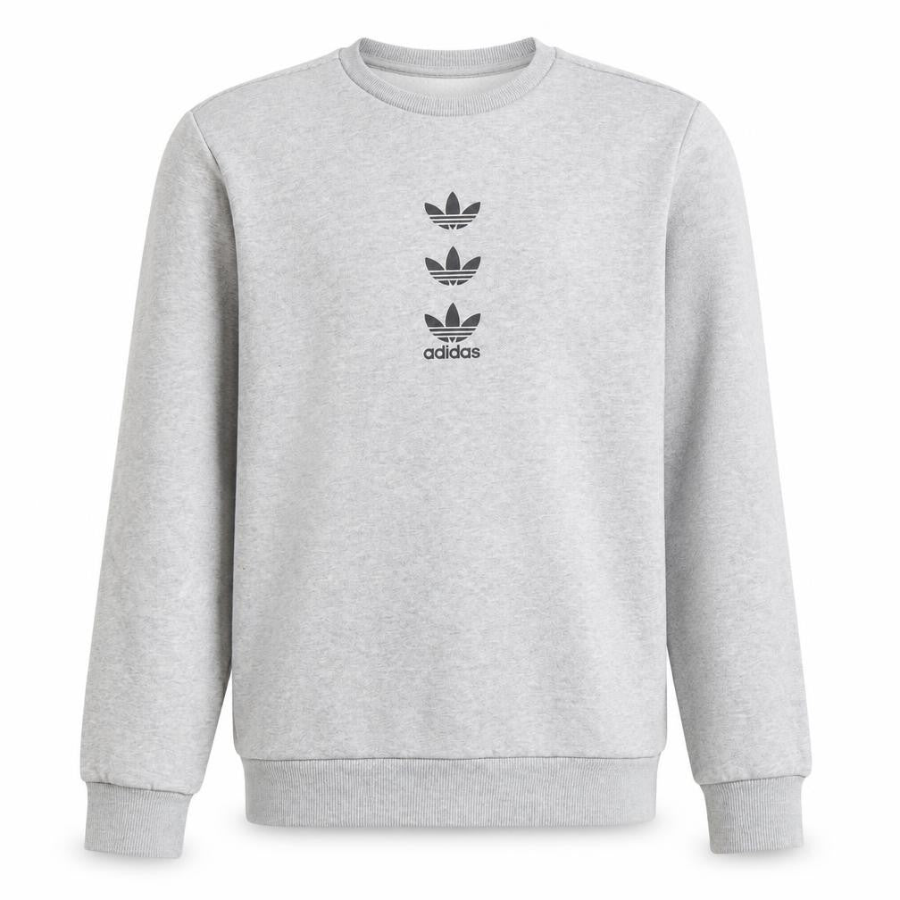 Adidas Boys Grey Pullover Sweatshirt 13-14 Years Logo Design
