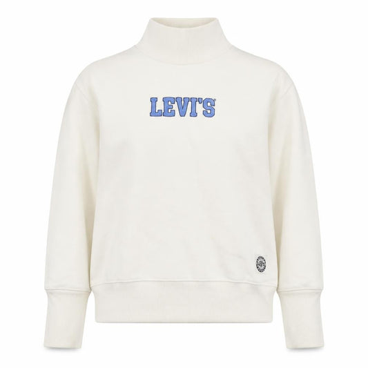 Levi's Ivory Graphic Print Women's XS Mock Neck Sweatshirt
