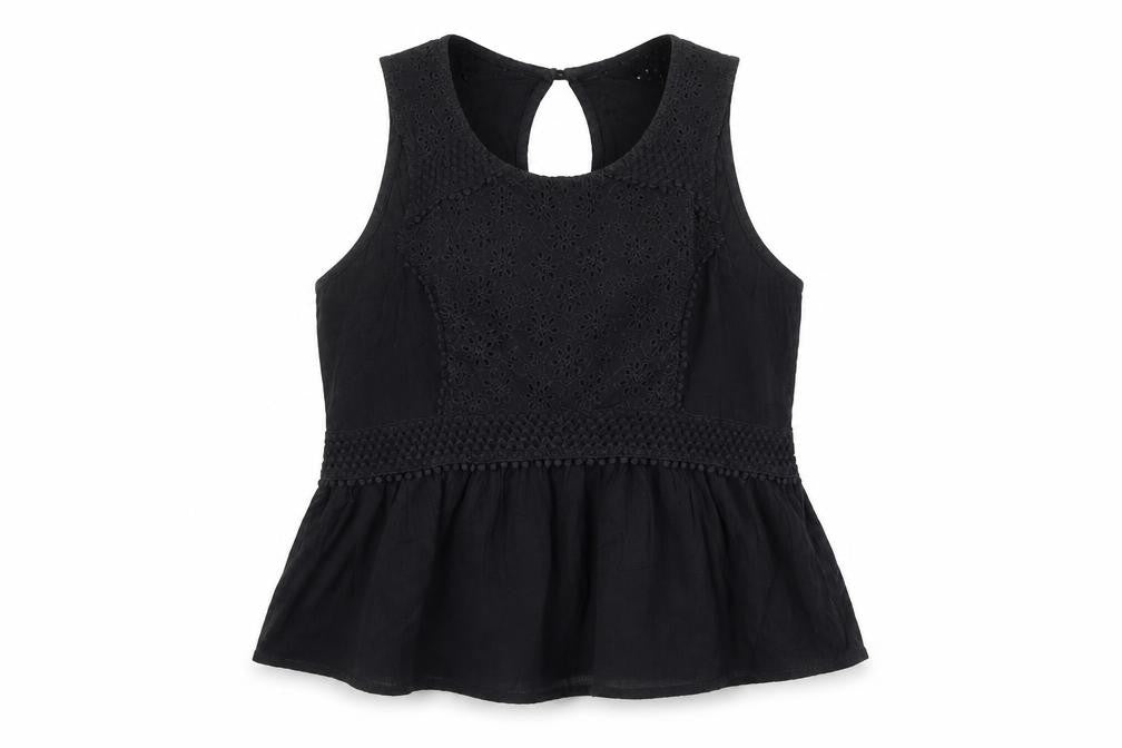 Hollister Women’s Black Blouse, S, Sleeveless, Casual