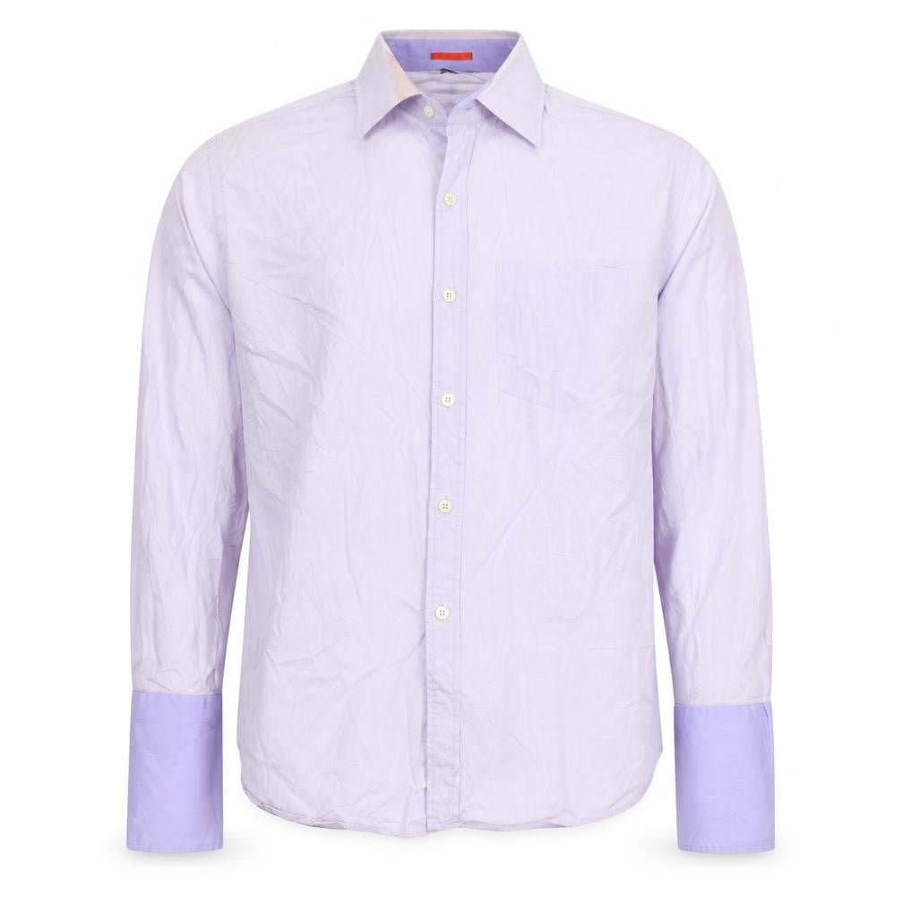 PS Paul Smith Men's Purple Slim Fit Dress Shirt