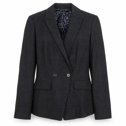 Next Women's Black Double-Breasted Suit Jacket Size 14