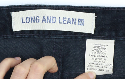 Gap Women's Black Long & Lean Trousers, Size 4